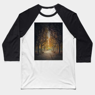 golden alley of sycamore trees Baseball T-Shirt